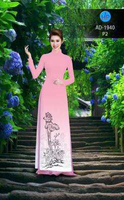 Vải áo dài hoa Sen-DT 2370