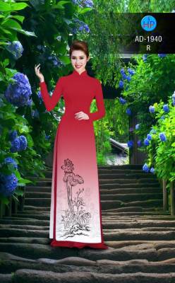 Vải áo dài hoa Sen-DT 2370
