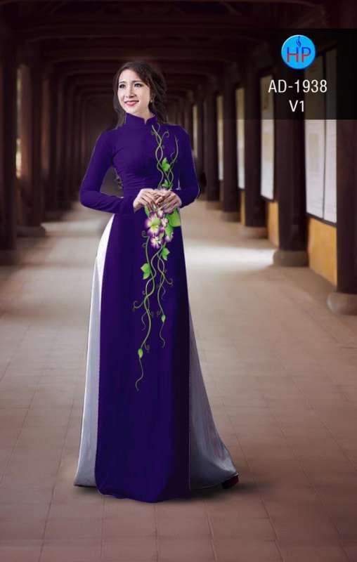 Vải áo dài hoa dây Vải áo dài hoa dây