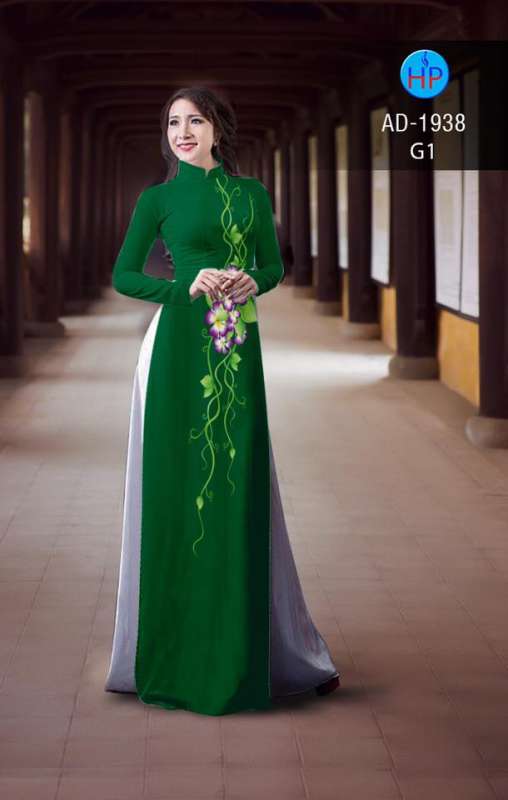 Vải áo dài hoa dây Vải áo dài hoa dây