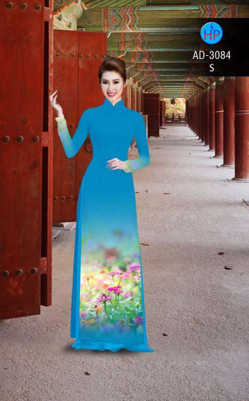 Vải áo dài đồng hoa