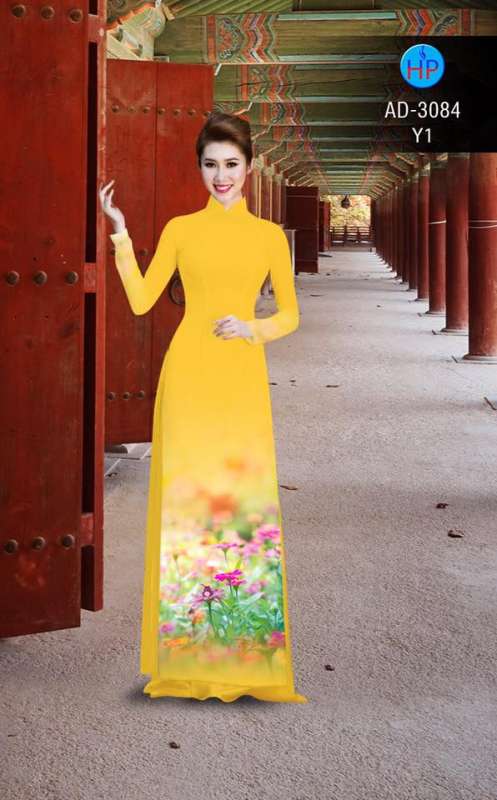 Vải áo dài đồng hoa