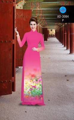 Vải áo dài đồng hoa-DT 2374