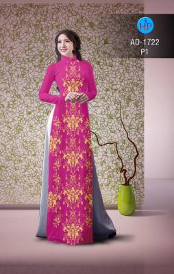 Vải áo dài hoa văn chạy dọc-DT 2376