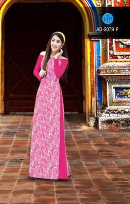 Vải áo dài hoa văn đều-DT 2381