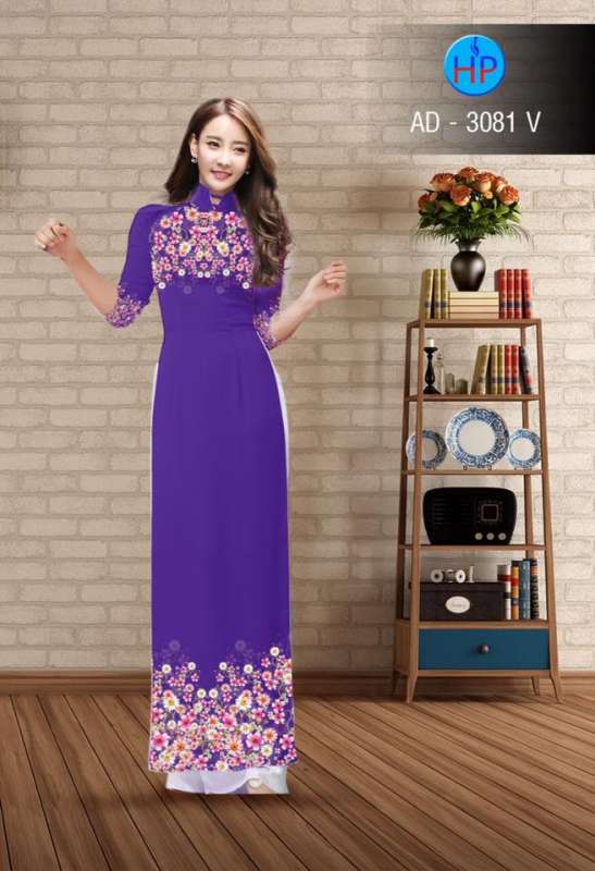 Vải áo dài hoa nhỏ trên dưới Vải áo dài hoa nhỏ trên dưới