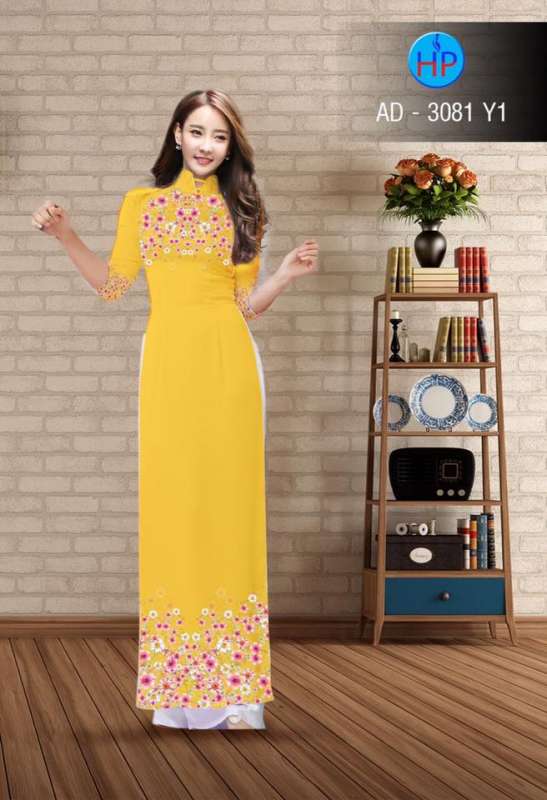 Vải áo dài hoa nhỏ trên dưới Vải áo dài hoa nhỏ trên dưới