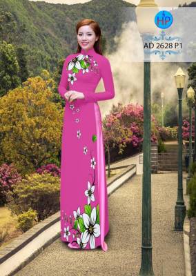 Vải áo dài hoa dọc toàn thân-DT 2399