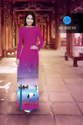 Vải áo dài phong cảnh 3D-DT 2400