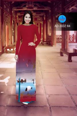 Vải áo dài phong cảnh 3D-DT 2400
