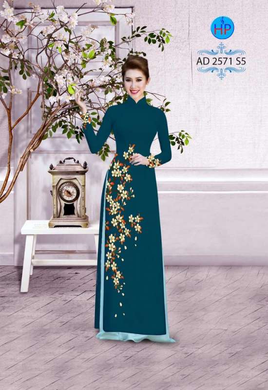 Vải áo dài hoa eo