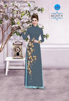Vải áo dài hoa eo-DT 2402