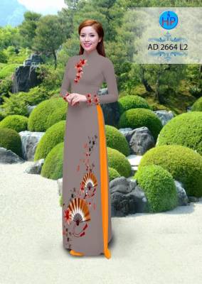 Vải áo dài hình cánh quạt-DT 2406