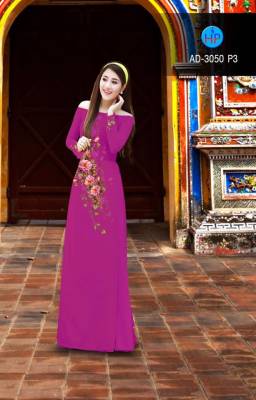 Vải áo dài hoa dây-DT 2407