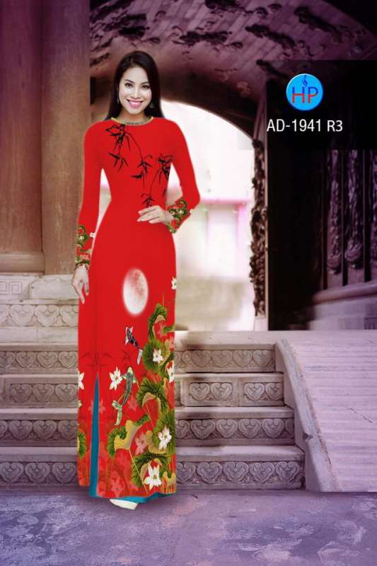 Vải áo dài hoa Sen