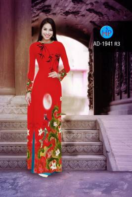 Vải áo dài hoa Sen-DT 2408