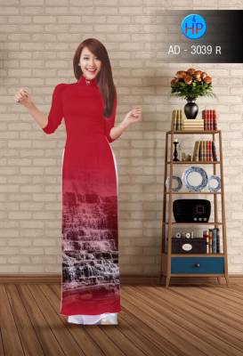 Vải áo dài hình thác nước-DT 2410