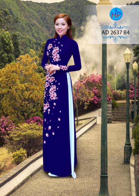 Vải áo dài hoa dây