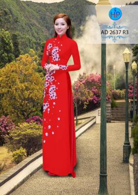 Vải áo dài hoa dây-DT 2411