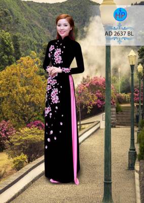Vải áo dài hoa dây-DT 2411