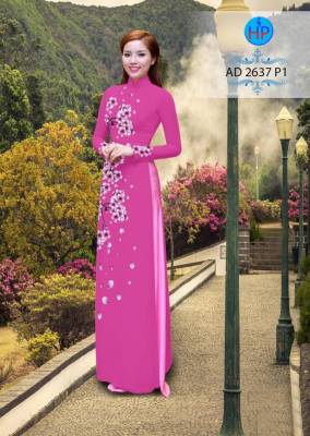 Vải áo dài hoa dây-DT 2411