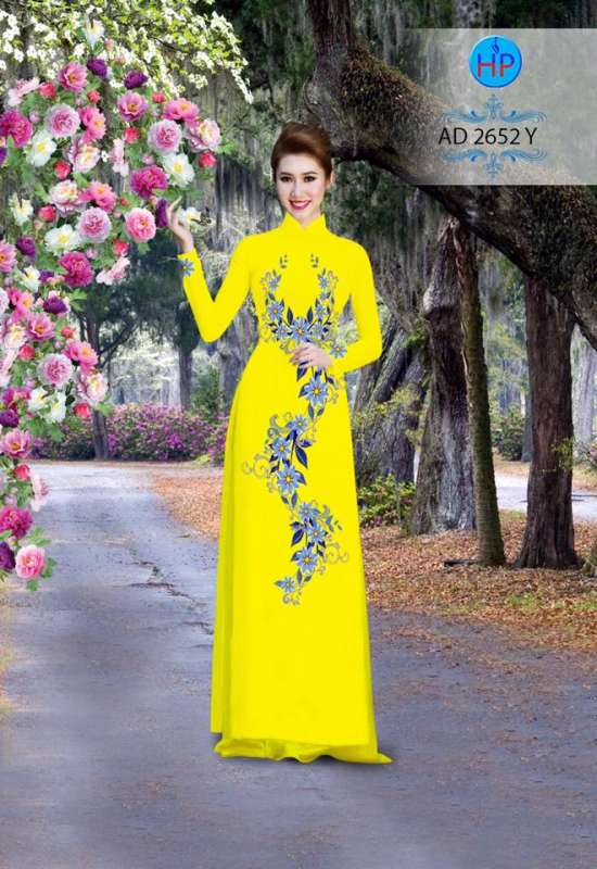 Vải áo dài hoa chạy dọc Vải áo dài hoa chạy dọc