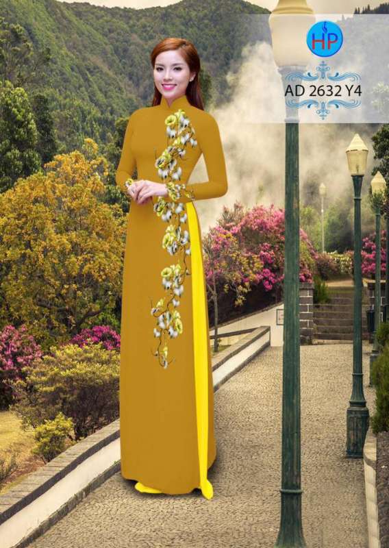 Vải áo dài hoa dây Vải áo dài hoa dây