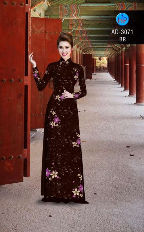 Vải áo dài bầu trời sao