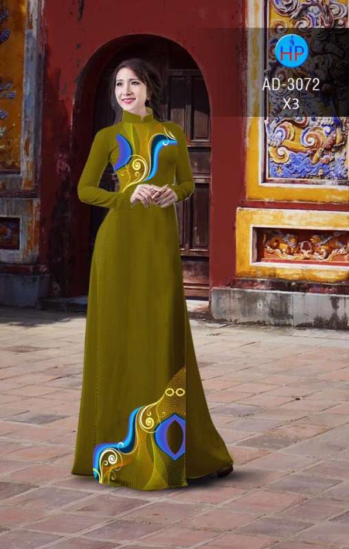 Vải áo dài họa tiết 3d