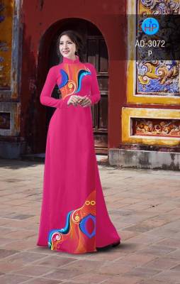 Vải áo dài họa tiết 3d-DT 2416
