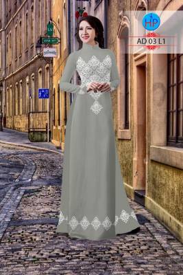 Vải áo dài hoa văn nguyên bộ-DT 2422