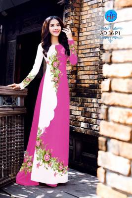 Vải áo dài bộ hoa dây-DT 2426