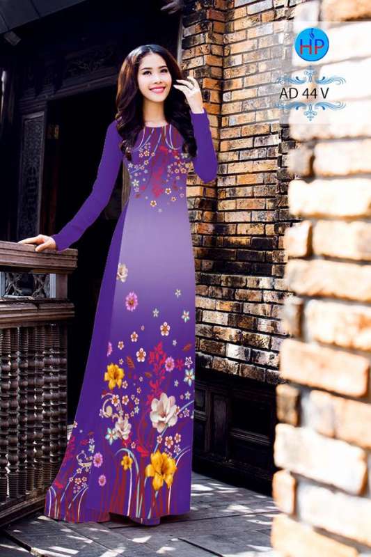 Vải áo dài bộ hoa cỏ Vải áo dài bộ hoa cỏ