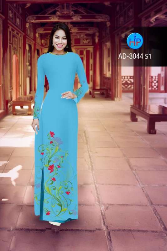 Vải áo dài hoa văn nhẹ
