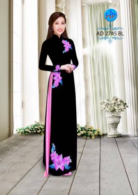 Vải áo dài hoa 3D-DT 2445