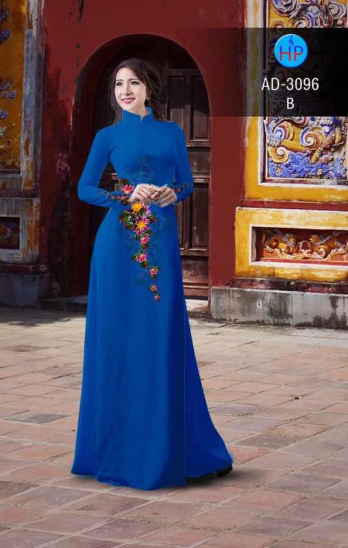 Vải áo dài hoa dây eo