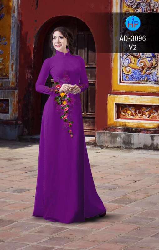 Vải áo dài hoa dây eo