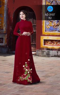 Áo dài bộ hoa 3D-DT 2451