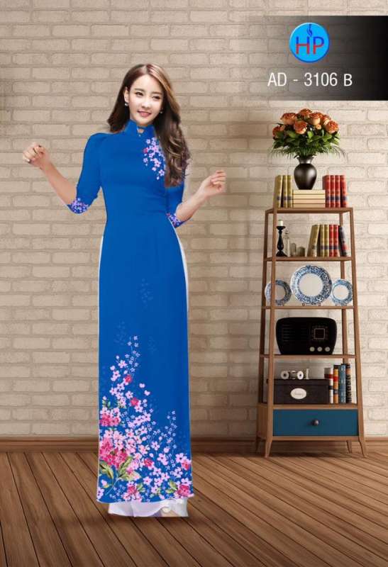 Vải áo dài hoa nhỏ trên dưới Vải áo dài hoa nhỏ trên dưới