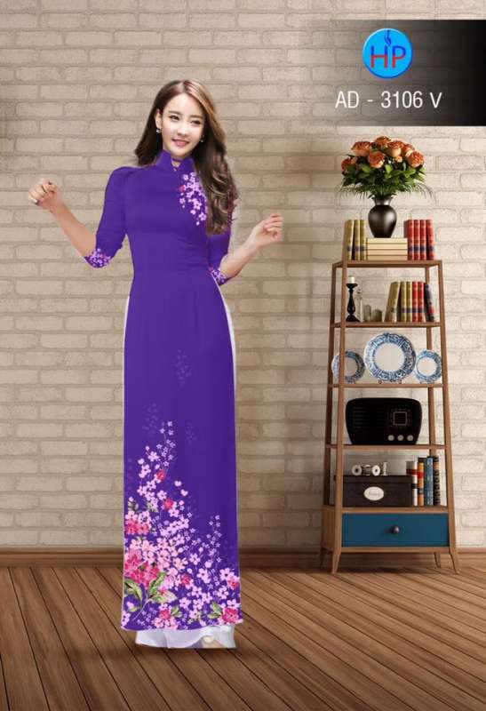Vải áo dài hoa nhỏ trên dưới Vải áo dài hoa nhỏ trên dưới