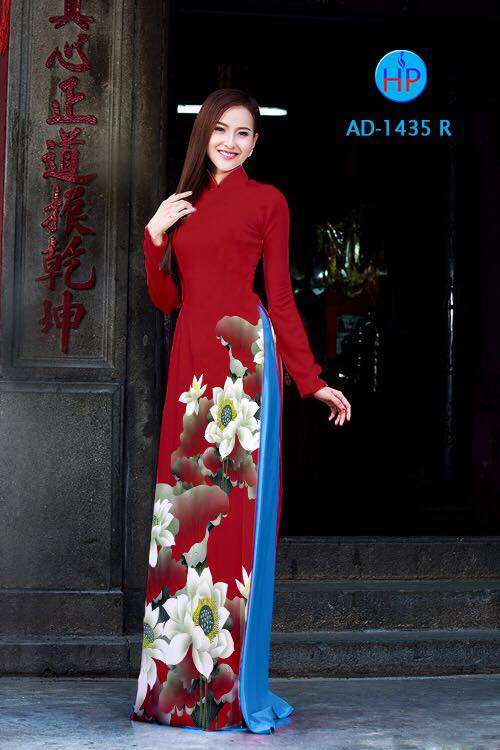 Vải áo dài cánh đồng Sen