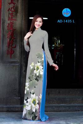 Vải áo dài cánh đồng Sen-DT 2455