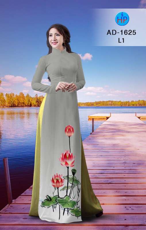 Vải áo dài hoa Sen