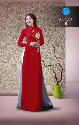 Vải áo dài hoa Sen nhỏ-DT 2458