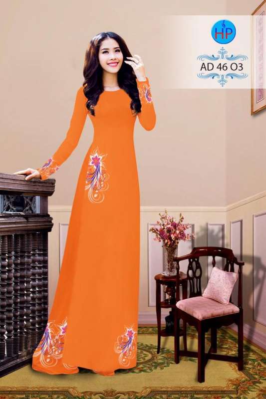 Vải áo dài nguyên bộ hoa nhỏ