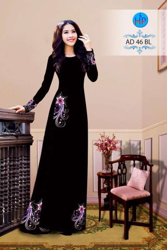 Vải áo dài nguyên bộ hoa nhỏ