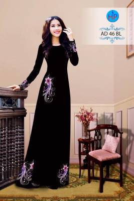 Vải áo dài nguyên bộ hoa nhỏ-DT 2481