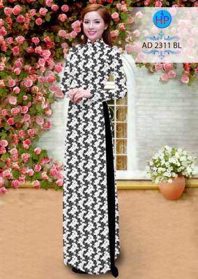Vải áo dài hoa nhỏ toàn thân-DT 2486