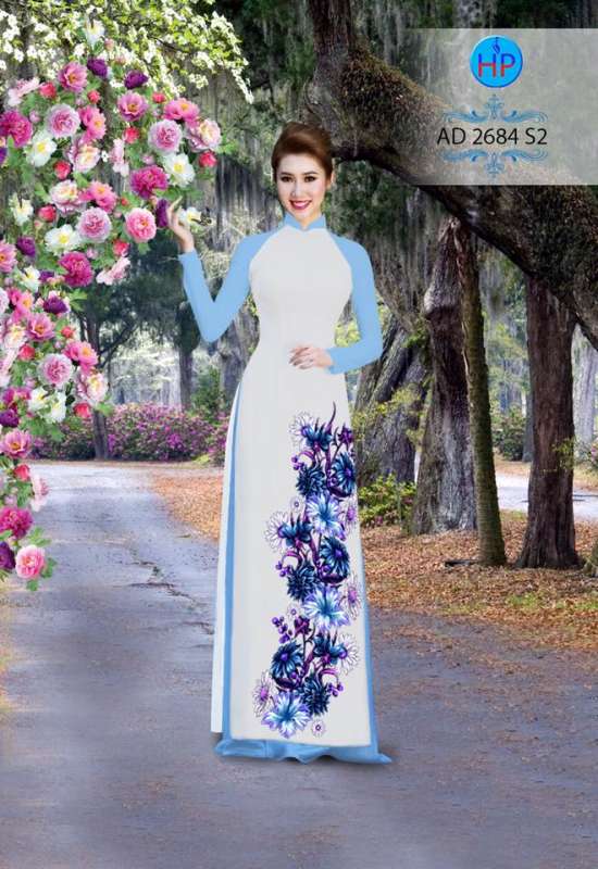 Vải áo dài hoa Cúc