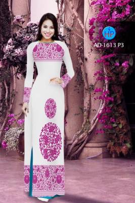 Vải áo dài họa tiết hoa văn-DT 2495